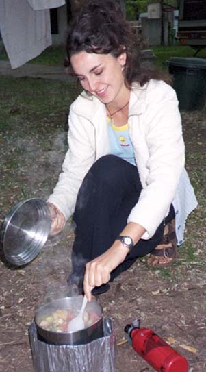 Pauline cooking soup